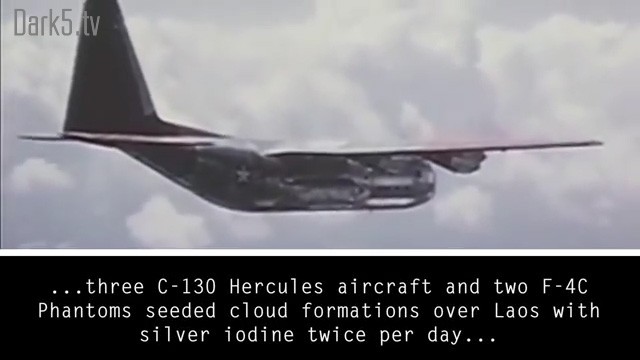 ...three C-130 Hercules aircraft and two F-4C Phantoms seeded cloud formation over Laos with silver iodine twice per day...