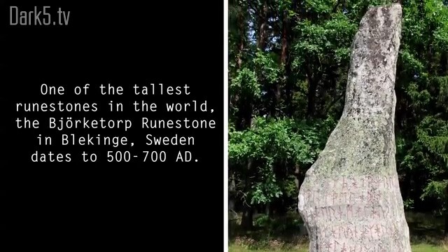 One of the tallest runestones in the world, the Bjorketorp Runestone in Blekinge, Sweden dates to 500-700 AD.