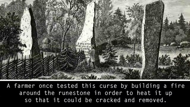 A farmer once tested this curse by building a fire around the runestone in order the heat it up so that it could be cracked and removed.