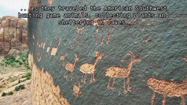 ...as they traveled the American Southwest hunting game animals, collecting plants, and sheltering in caves.