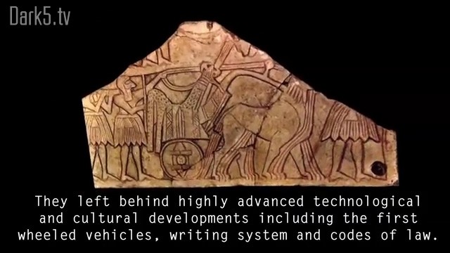 They left behind highly advanced technological and cultural developments including the first wheeled vehicles, writing system, and codes of law.