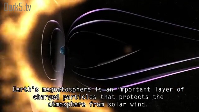 Earth's magnetosphere is an important layer of charged particles that protects the atmosphere from solar wind.