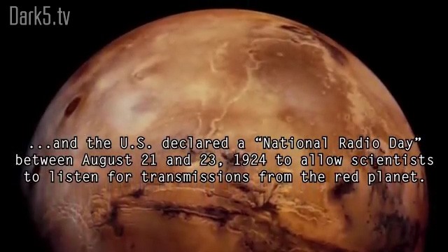 ...and the US declared a "National Radio Day" between August 21 and 23, 1924 to allow scientists to listen for transmissions from the red planet.