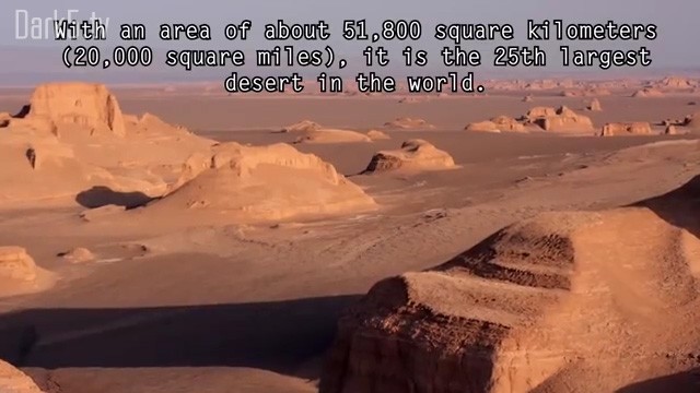 With an area of about 51800 square kilometers (20000 square miles), it is the 25th largest desert in the world.