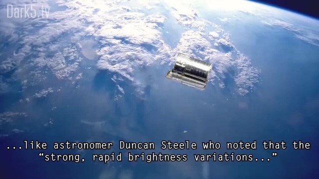...like astronomer Duncan Steele who noted that the "srtong, rapid brightness variations..."
