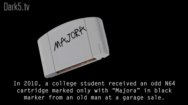 In 2010, a college student received and odd N64 cartridge marked only with "Majora" in black marker from an old man at a garage sale.