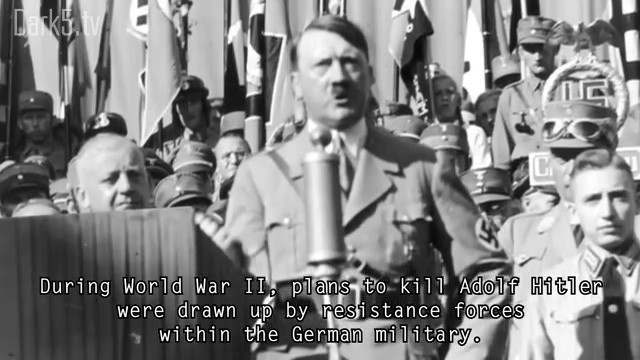 During World War II, plans to kill Adolf Hitler were drawn up by resistance forces within the German military.