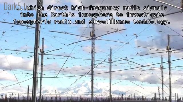 ...which direct high-frequency radio signals into the Earth's ionosphere to investigate ionospheric radio and surveillance technology.