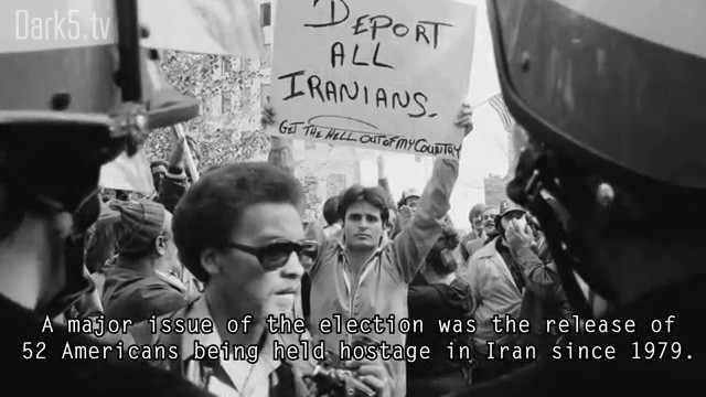 A major issue of the election was the release of 52 Americans being held hostage in Iran since 1979.