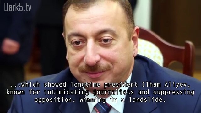 ...which showed longtime president Ilham Aliyev, known for intimidating journalists and suppressing opposition, winning in a landslide.