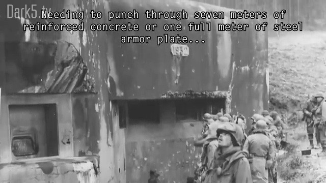 Needing to punch through seven meters of reinforced concrete or one full meter of steel armor plate...