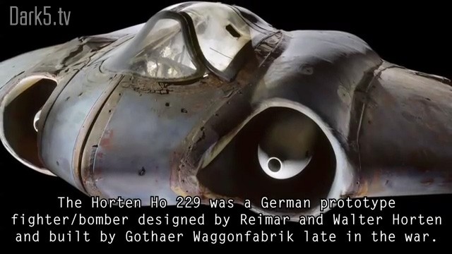 The Horton Ho 229 was a German prototype fighter/bomber designed by Reimar and Walter Horten and built by Gothaer Waggonfabrik late in the war.