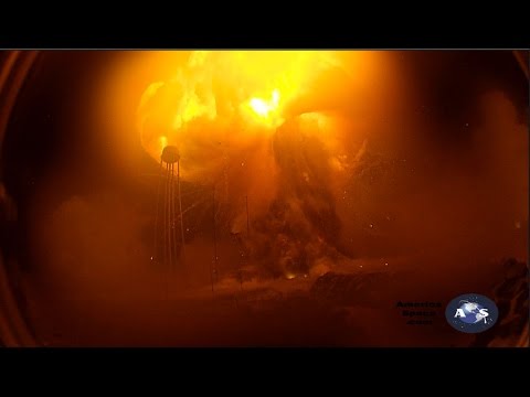 Antares Rocket Explosion from the Launch Pad