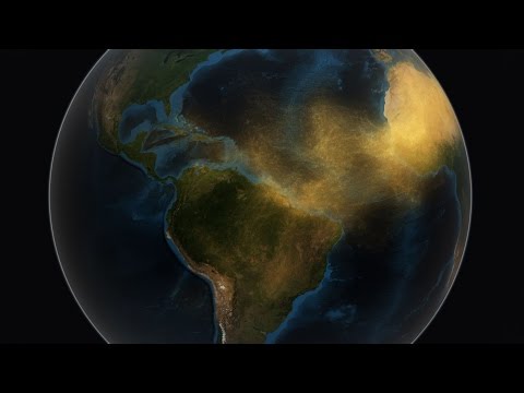NASA Satellite Tracks Sahara Dust to Amazon in 3D